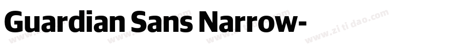 Guardian Sans Narrow字体转换
